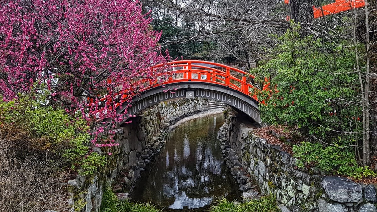 shimogamo puente típico japonés